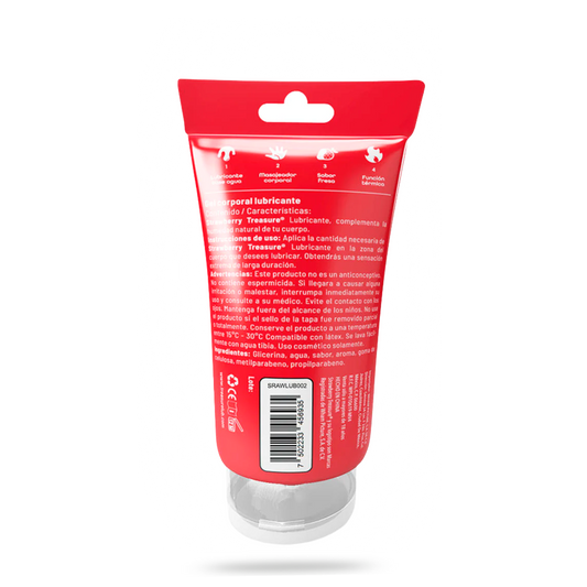 Strawberry by Treasure Lubricante 4en1 60ml