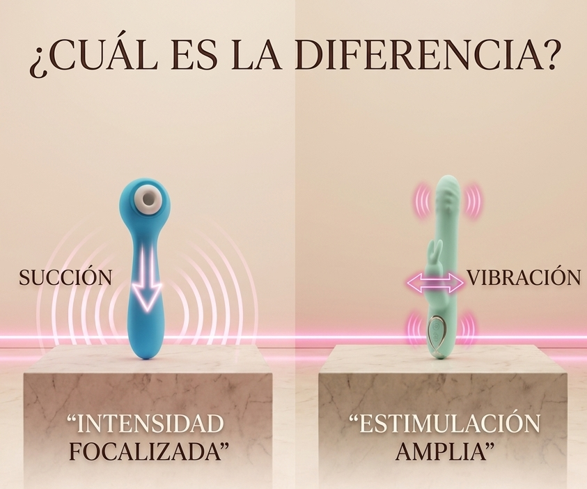 Succionador vs. Vibrador: Guía técnica para elegir según tu anatomía y bienestar