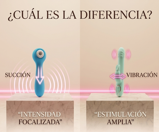 Succionador vs. Vibrador: Guía técnica para elegir según tu anatomía y bienestar