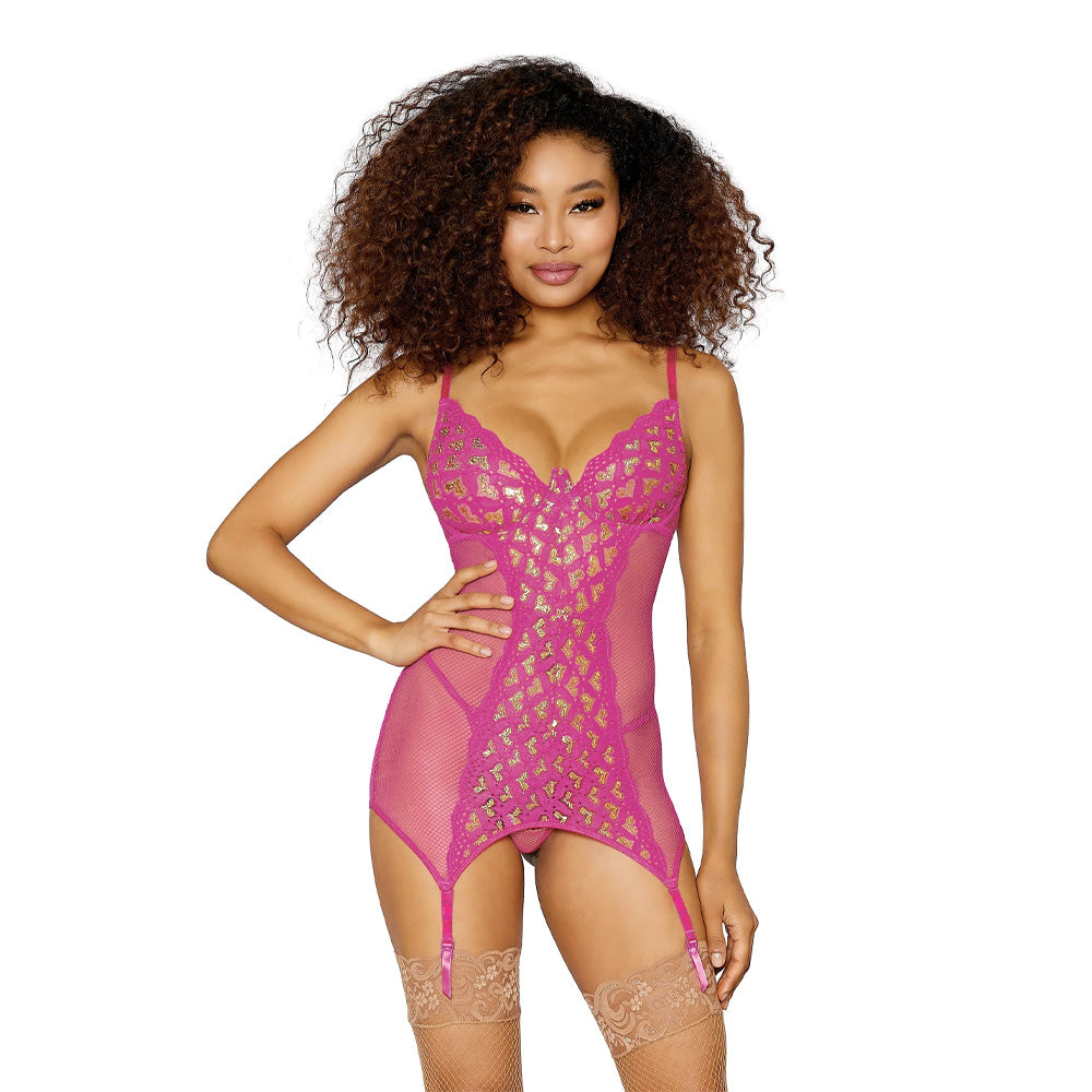 Minivestido 12657 pink medium