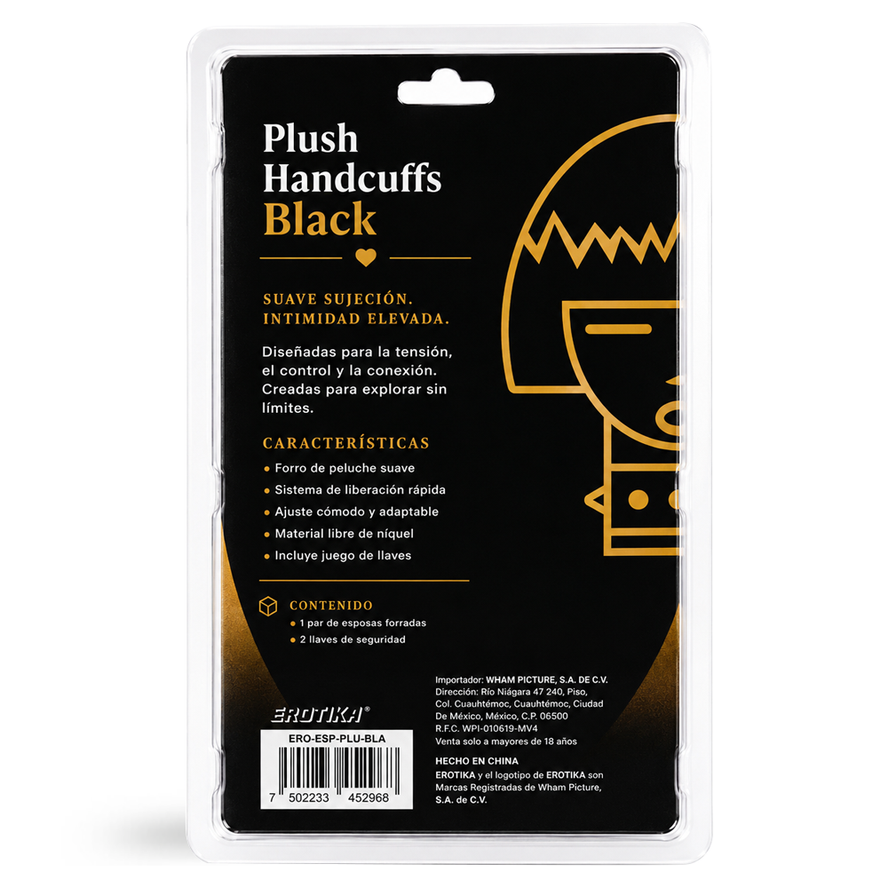 Esposas Plush Handcuffs Black