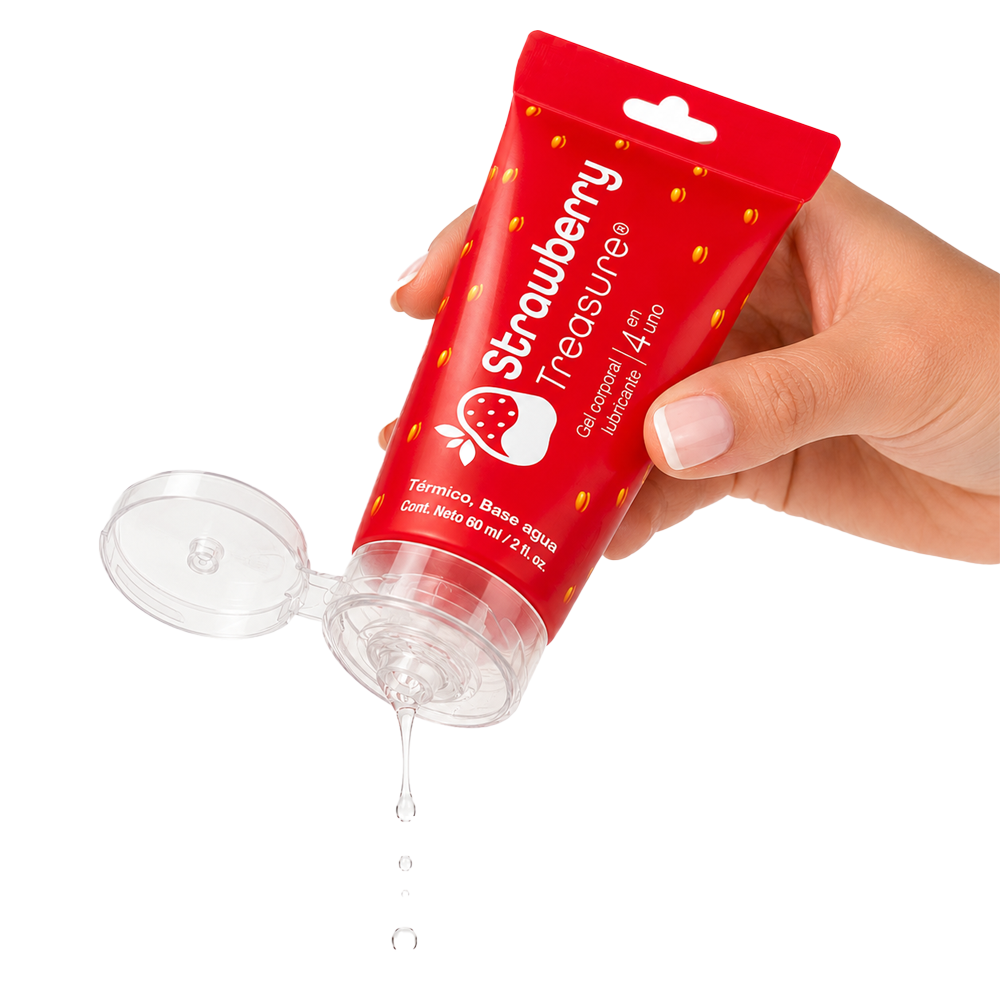 Strawberry by Treasure Lubricante 4en1 60ml